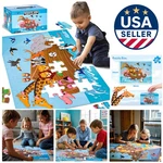 Interactive Animal Jigsaw Puzzle, 48 Large Pieces For Kid's Learning Fun. Fixed Price $38.99.
