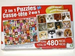 Brand New Lpf 2 In 1 Puzzles Jazzy Collage & Cats Dogs 480 Pieces! Jigsaws!. Fixed Price $14.99.