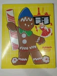 Vintage Wood Puzzle Playskool Gingerbread Man 185-21 Kids. Fixed Price $22.39.