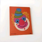Vintage 1974 Judy Clown Face Wooden Puzzle 15 Pieces Retro Mid-century Kids. Fixed Price $15.15.