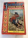 Junior Jigsaw Puzzle Saalfield 7115 Away We Go Complete Scarecrow Pumpkin Dog. Fixed Price $20.50.