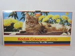 Roseart Kodak Colorama Sunning Cat 700 Piece Jigsaw Puzzle 13" X 39". Fixed Price $19.99.