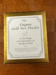 Optimago Enigma Gold Box Puzzles "lands End" 262 Pieces Wooden No. England. Fixed Price $21.00.