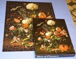 Vase Of Flowers Springbok Jigsaw Puzzle 1972 Assembled Jan De Heem Art Red Back. Fixed Price $32.00.