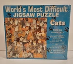 Vintage Buffalo Games 1996 World's Most Difficult Jigsaw Cat Puzzle 529 New. Fixed Price $20.00.