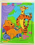 Vtg Playskool Wood Tray Puzzle Disney Winne The Pooh & Tigger 674-01. Fixed Price $8.45.