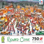 Village Square Christmas Richard Coyne Jigsaw Puzzle 750 Pc Ceaco New Sealed Box. Fixed Price $24.95.