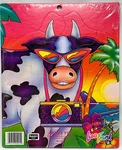 Lisa Frank Colorful Paradise Cow In Sunglasses W/camera Children's Board Puzzle. Fixed Price $19.99.