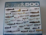 Brand New / Sealed - Eurographics World War Aircraft 500 Piece Jigsaw 19"X26". Fixed Price $14.89.