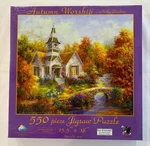 Sunsout Jigsaw Puzzle, Autumn Worship, Art By Nicky Boehme, 550 Pcs. Fixed Price $10.95.