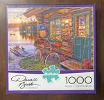 Buffalo 1000 Pc Jigsaw Puzzle Summertime By Darrell Bush Cabin -excellent. Fixed Price $14.38.