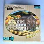 Art Poulin The Village Veterinarian 750 Piece Oval Jigsaw Puzzle Buffalo Games. Fixed Price $29.00.