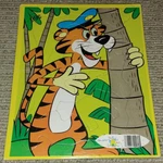 Vintage Tee Pee Toys Frame Tray Puzzle 8.5" X 10.5" Jungle Tiger No. 1212. Fixed Price $7.49.