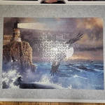 Masterworks Guiding Lighthouse Complete Jigsaw Puzzle By Rose Art Ted Blaylock. Fixed Price $19.87.