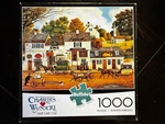Olde Cape Cod 1000 Piece Buffalo Puzzle Charles Wysocki With Poster 11431. Fixed Price $7.00.
