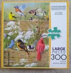 Buffalo Games 2496 Songbird Menagerie Jigsaw Puzzle, 300 Large Pieces. Fixed Price $11.99.