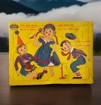 Vintage 1950 Nursery Rhyme Framed Tray Board Inlaid Jigsaw Puzzle Little Jack. Fixed Price $10.00.