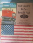 United States Flag And Vintage Chevy Reversible Puzzle Case. Fixed Price $9.87.