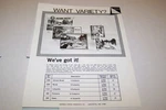 Vintage Warren Paper Products - Mural Etc Puzzles Ad Sheet #0228. Fixed Price $12.00.