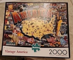 America Kate Ward Thacker 2000 Pc 38.5" X 26.5" Jigsaw Puzzle Buffalo Games. Fixed Price $12.00.
