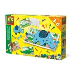Ses Creative 14890 Mosaic Peg Board Animal Puzzles - 100 Coloured Pins,. Fixed Price $24.42.