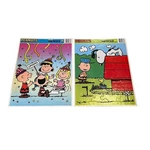 2 Golden Peanuts Frame Tray Puzzle 11.5X14 Snoopy Charlie Brown 1960S. Fixed Price $24.00.