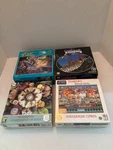 Lot Of 4 Various Jigsaw Puzzles 700-750 Pieces Mushrooms,faries, Etc Used #35. Fixed Price $21.50.