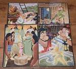 (4) 1952 Walt Disney Peter Pan Picture Puzzles Whitman Captain Hook Tinker Bell. Fixed Price $40.00.