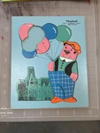 Vintage Playskool Balloon Man Wooden Peg Puzzle Toy 21 Pc Incomplete Missing .... Fixed Price $9.99.
