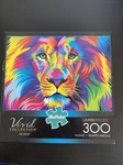 The King Lion 300 Large Piece Puzzle, Buffalo Games Vivid Collection Euc!. Fixed Price $12.00.