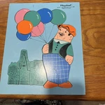Vtg Playskool Balloon Man 360-18 Wooden Tray Puzzle 21 Pieces Complete Htf 3-6YR. Fixed Price $8.80.