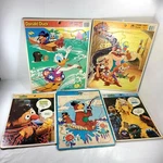 Vintage Puzzles Sesame Street, Yogi Bear, Donald Duck Chip & Dale Rescue Rangers. Fixed Price $13.97.