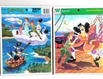 Pair Of Peter Pan Captain Hook Disney Frame Tray Puzzle Vintage Whitman Golden. Fixed Price $16.95.