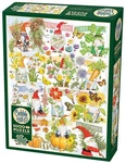 Cobble Hill Jigsaw Puzzle; Happy Gnome Life By Mary Lake-thompson; 1000 Pcs. Fixed Price $19.95.