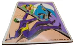 Batman Dc Comics Playskool Vintage Frame Tray Puzzle 1976 Issued Joker Escape. Fixed Price $18.00.