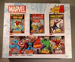 Marvel Comics 4 In 1 Puzzle Set Buffalo Games Classic Covers With Poster. Fixed Price $7.49.