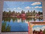 Vtg Tuco Jigsaw Puzzle Interlocking Summer Serenity Pond Clouds Exc Complete Ua. Fixed Price $27.00.