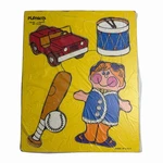 Vintage Playskool My Toys Wooden Puzzle 180-09 4 Piece Sealed Wrapped Made Usa. Fixed Price $15.99.