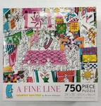Fine Line: "country Quilters" Jigsaw Puzzle 750 Piece New 24" X 18" Ceaco 2009. Fixed Price $10.75.