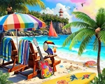 Jigsaw Puzzle Tropical Paradise By Springbok 1000 Piece Usa Made Eco-friendly. Fixed Price $24.95.