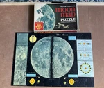 Vintage Selchow & Righter 518 Rand Mcnally Moon Map Jigsaw Puzzle 21X14 Complete. Fixed Price $12.00.