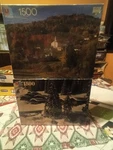2- Vintage Milton Bradley 1500 Piece York Series Puzzles Sealed Brand New. Fixed Price $30.00.
