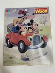 Vintage 1982 Milton Bradley Disney Wood Puzzle W/goofy, Mickey & Mini Mouse. Fixed Price $11.50.