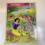 Snow White And The Seven Dwarves Golden Anniversary Frame Tray Puzzle. Fixed Price $11.60.
