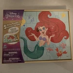 Disney Princess 5 Wooden Puzzles With Storage Box New Sealed. Fixed Price $14.00.