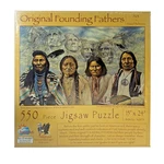 Sunsout Original Founding Fathers Jigsaw Puzzle 550 Pcs Native American Sealed!. Fixed Price $29.95.