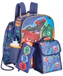 Large Backpack - Pj Mask Set Of 5 W/lunch Bag 16" School Newq. Fixed Price $32.95.