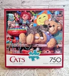 Buffalo Brand Cat Jigsaw Puzzle "the Toy Cabinet" 750 Pc. Pre- Owned. Fixed Price $9.00.