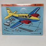 Vintage Rare Judy 1980 Wooden Puzzle Jet Airplane J606001 New Original Wrap. Fixed Price $29.99.