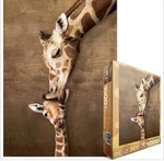 Giraffe Mother's Kiss 1000PC Animal Jigsaw Puzzle Eurographics New Made In Usa. Fixed Price $19.99.